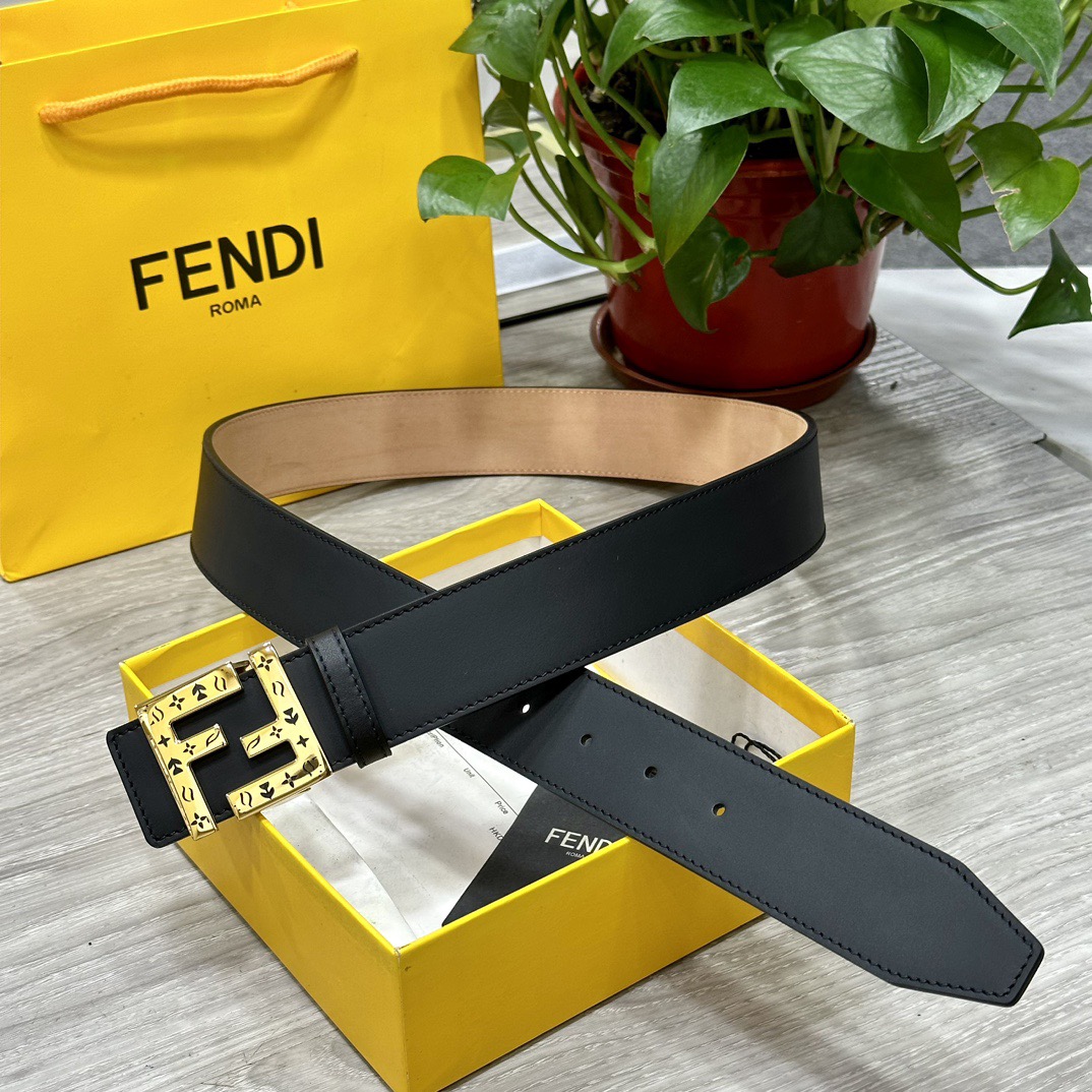 FENDI Designer Belt Mens Belts Womens Brand Belt Luxury Belt Length 100-125cm Woman Men Belt Fashion Classics Casual Letter Smooth Buckle Designer High Quality Belt