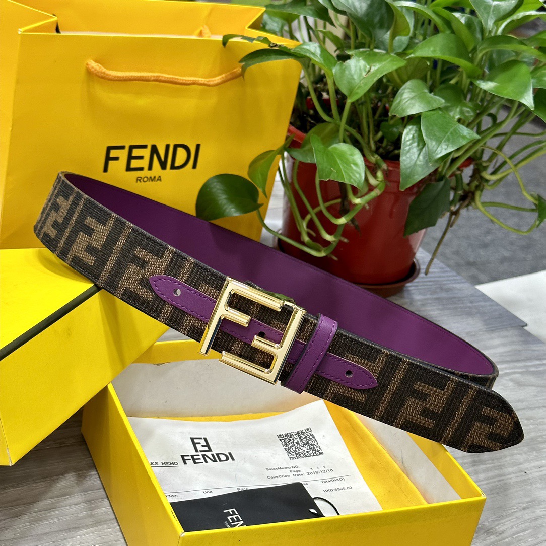 FENDI Designer Belt Mens Belts Womens Brand Belt Luxury Belt Length 100-125cm Woman Men Belt Fashion Classics Casual Letter Smooth Buckle Designer High Quality Belt
