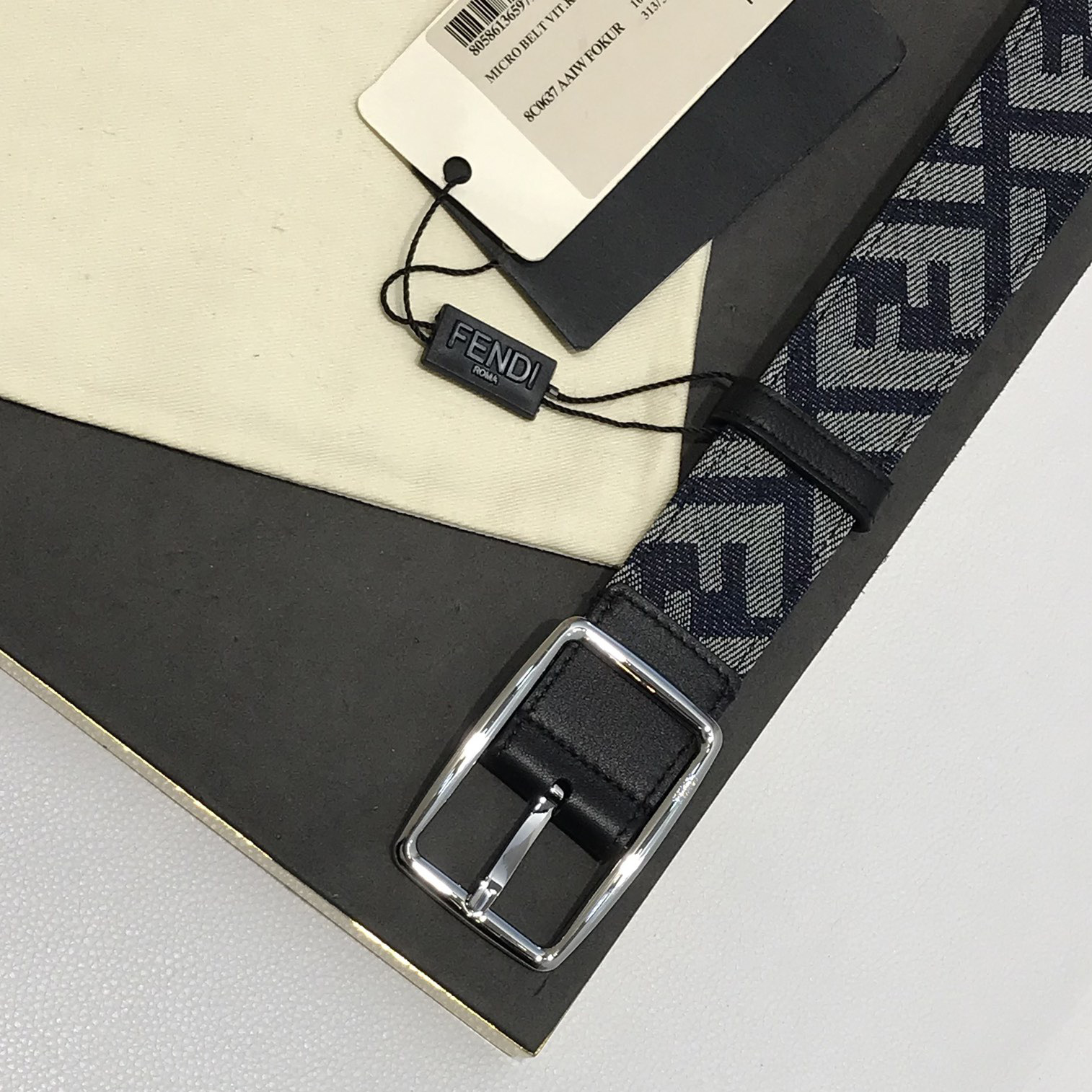 FENDI Designer Belt Men Belts Women's Brand Belt Denim Presbyopia Twill F Logo Design Belt Letter Needle Buckle With Iconic, Imported Calf Leather Luxury Belt Length 100-125cm Width Of 3.5 Cm And With Box