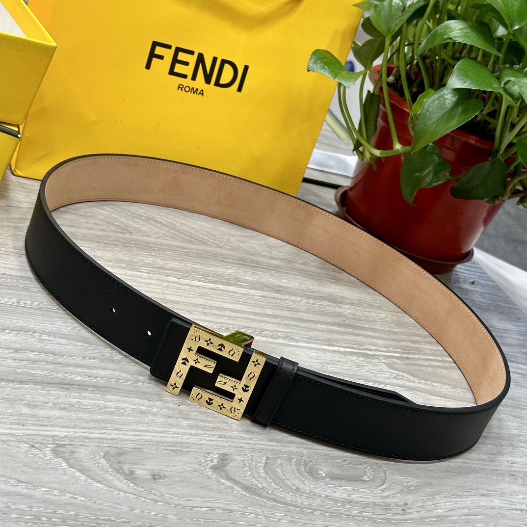 FENDI Designer Belt Mens Belts Womens Brand Belt Luxury Belt Length 100-125cm Woman Men Belt Fashion Classics Casual Letter Smooth Buckle Designer High Quality Belt