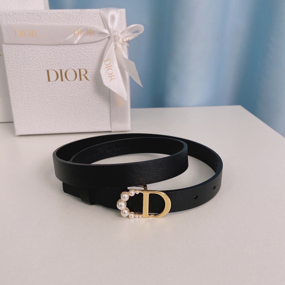 Dior Belts For Women Designer Belt Womens Formal Smooth Buckle Woman Narrow Genuine Leather Golden Bronze Cowhide Design Thin Optional High Quality