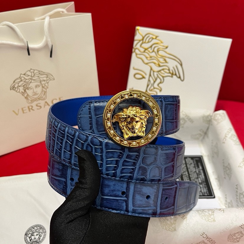 Versace Designer Belt Mens Belts Womens Brand Belt Luxury Belt Length 100-125cm Woman Men Belt Fashion Classics Casual Letter Smooth Buckle Designer High Quality Belt