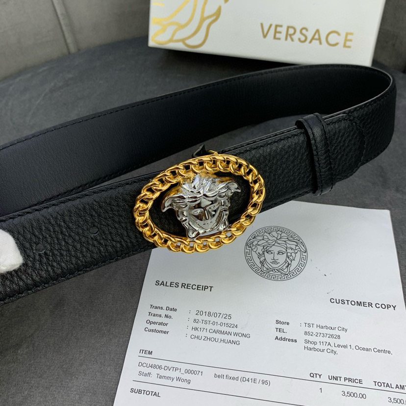 Versace Designer Belt Mens Belts Womens Brand Belt Luxury Belt Length 100-125cm Woman Men Belt Fashion Classics Casual Buckle Designer High Quality Belt