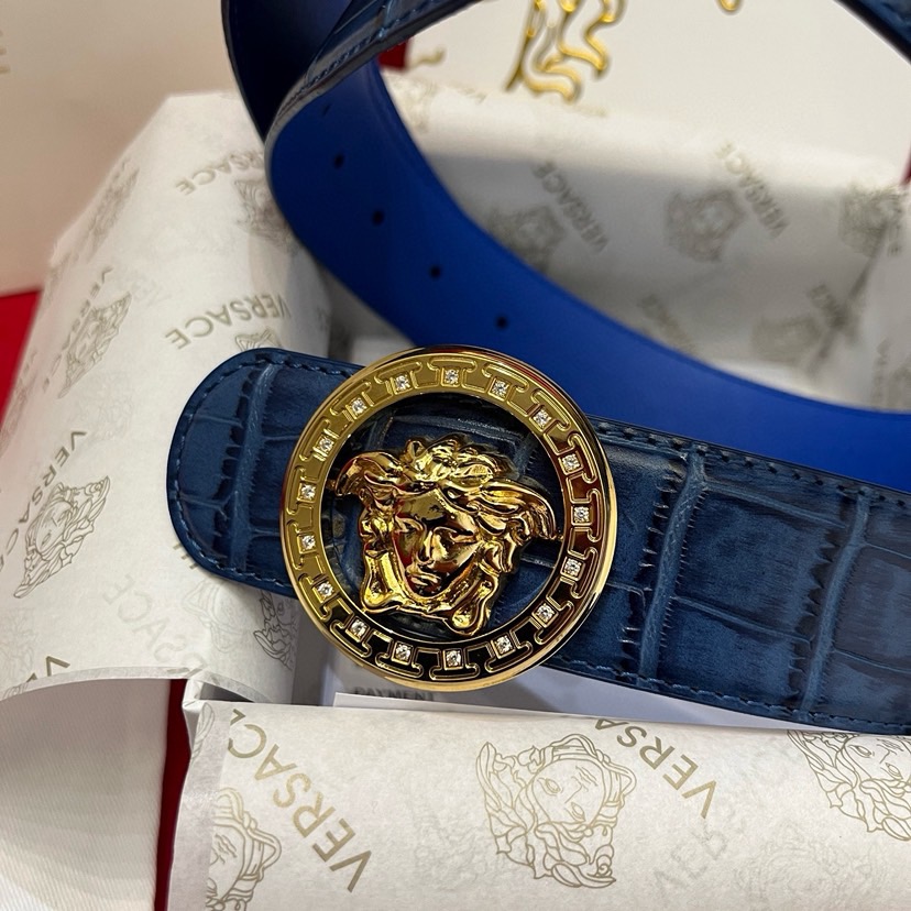 Versace Designer Belt Mens Belts Womens Brand Belt Luxury Belt Length 100-125cm Woman Men Belt Fashion Classics Casual Letter Smooth Buckle Designer High Quality Belt