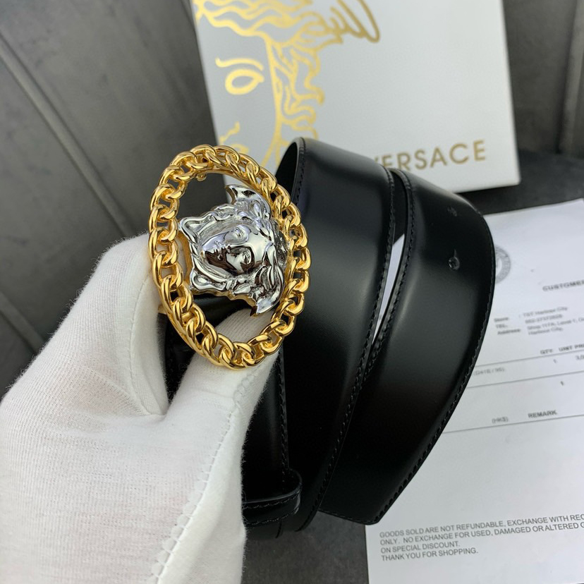 Versace Designer Belt Mens Belts Womens Brand Belt Luxury Belt Length 100-125cm Woman Men Belt Fashion Classics Casual Buckle Designer High Quality Belt