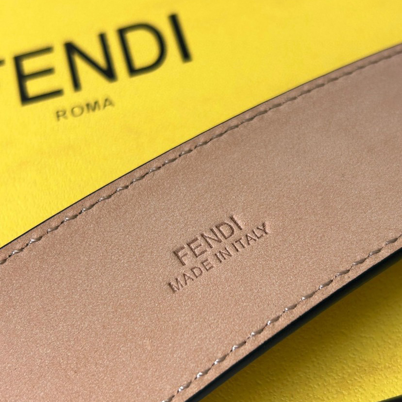 FENDI Designer Belt Mens Belts Womens Brand Belt Fashionable Casual Belt With Blue Lychee Patterned Cowhide On The Front And Tree Cream Frosted Cowhide On The Back Width Of 4.0cm Unique Eye Shape Shiny Buckle Full Of Charm