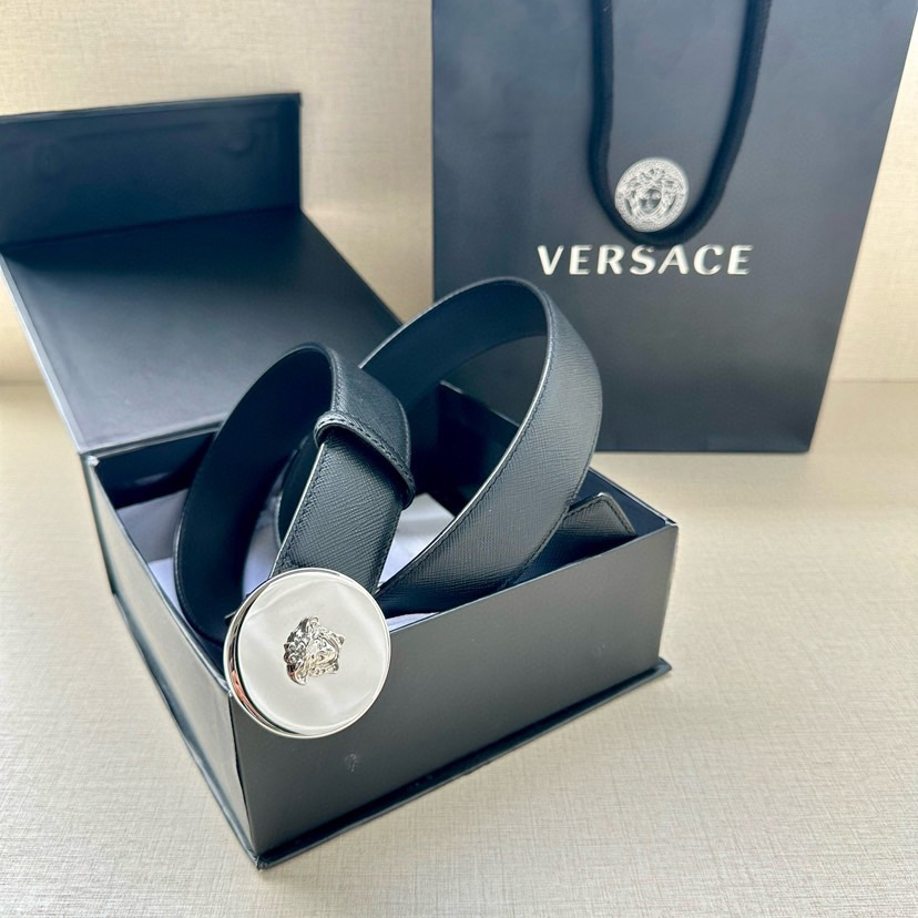 Versace Designer Belt Mens Belts Womens Brand Belt Luxury Belt Length 100-125cm Woman Men Belt Fashion Classics Casual Letter Smooth Buckle Designer High Quality Belt