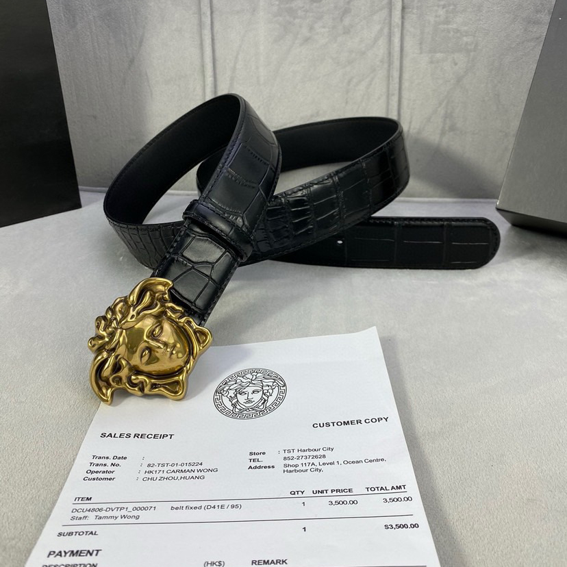 Versace Designer Belt Mens Belts Womens Brand Belt Luxury Belt Length 100-125cm Woman Men Belt Fashion Classics Casual Buckle Designer High Quality Belt