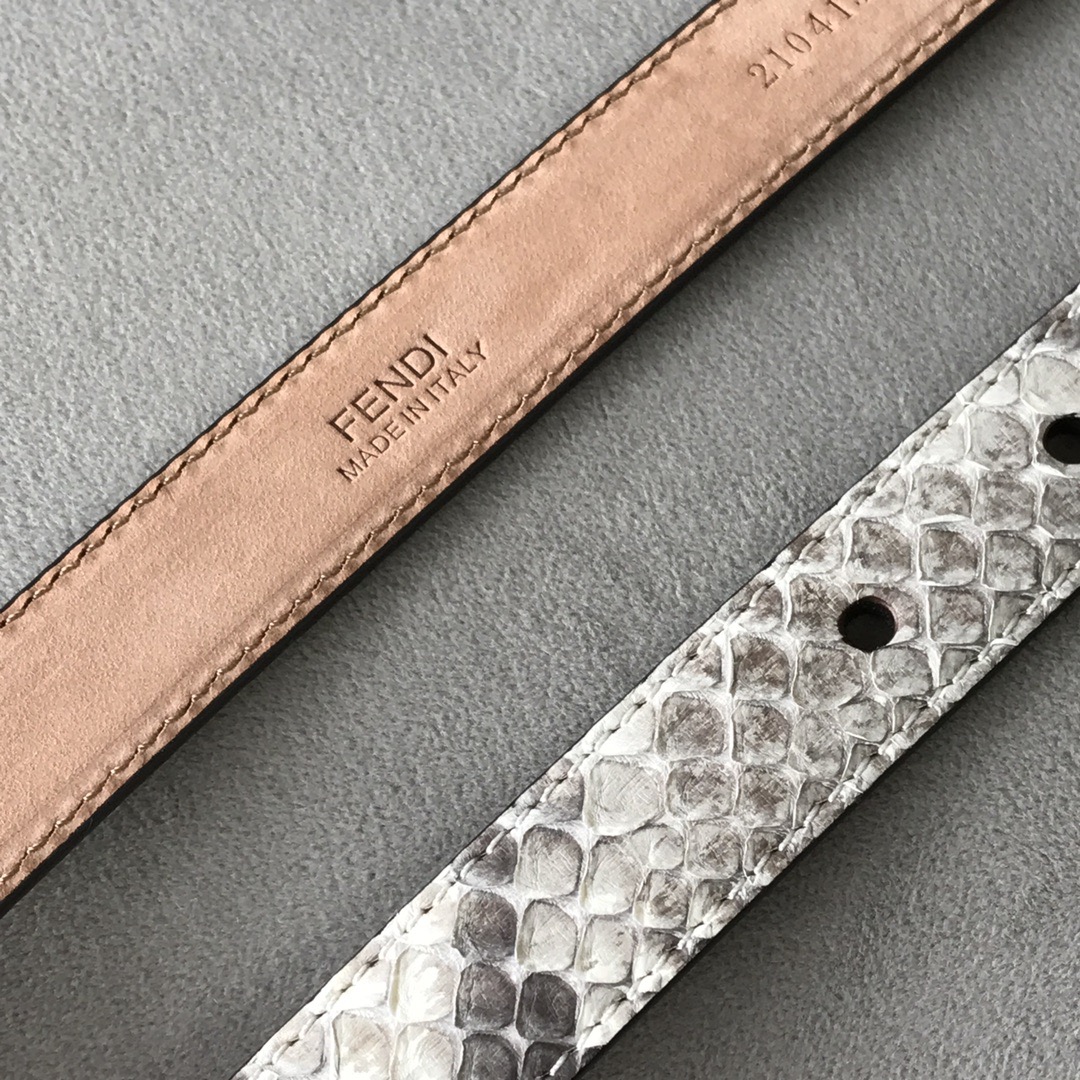 FENDI Belts For Women Designer Belt Womens Formal Smooth Buckle Woman Narrow Genuine Leather Golden Bronze Cowhide Design Thin Optional High Quality