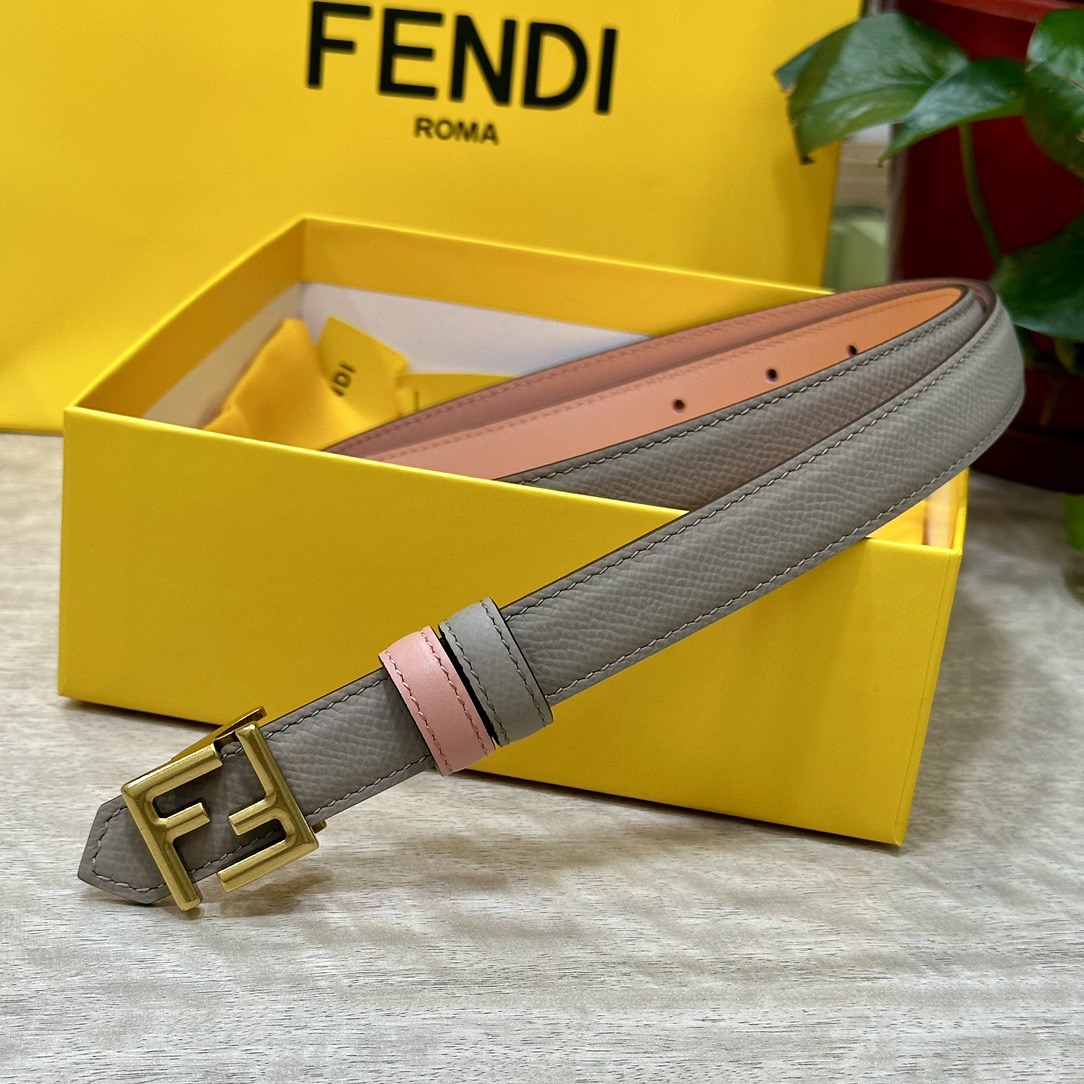 FENDI Belts For Women Designer Belt Womens Formal Smooth Buckle Woman Narrow Genuine Leather Golden Bronze Cowhide Design Thin Optional High Quality