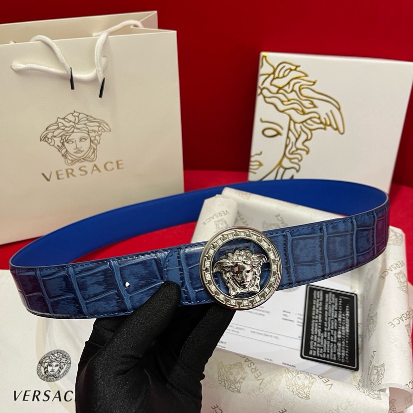 Versace Designer Belt Mens Belts Womens Brand Belt Luxury Belt Length 100-125cm Woman Men Belt Fashion Classics Casual Letter Smooth Buckle Designer High Quality Belt