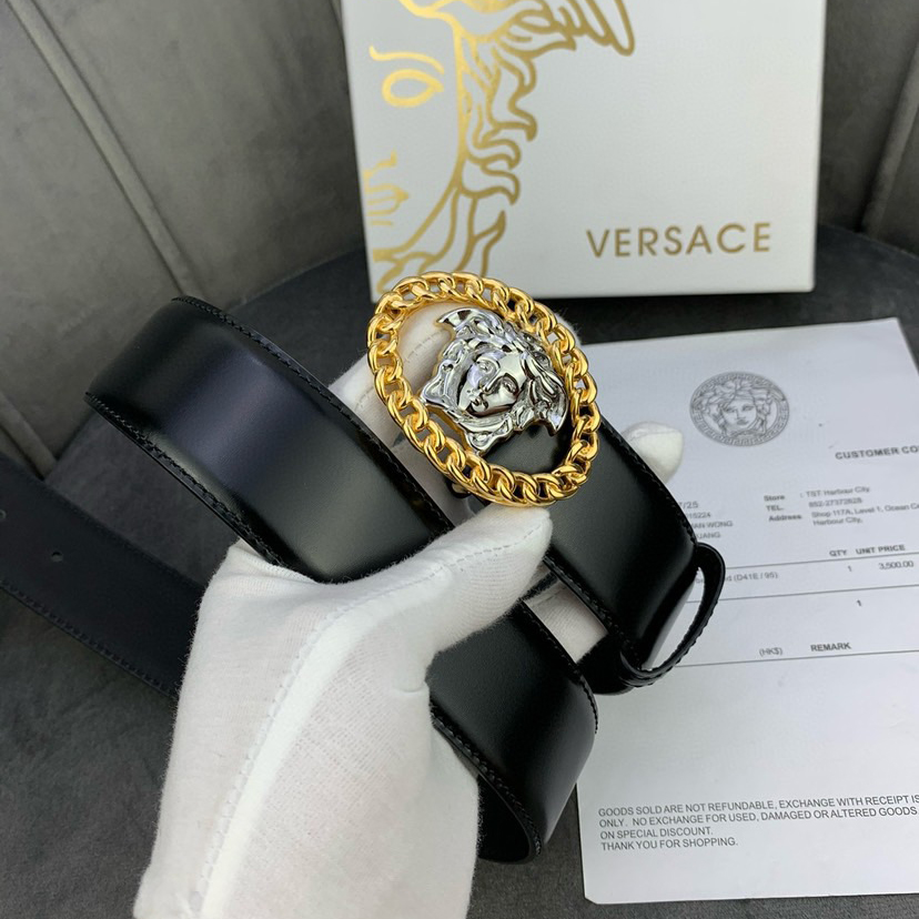 Versace Designer Belt Mens Belts Womens Brand Belt Luxury Belt Length 100-125cm Woman Men Belt Fashion Classics Casual Buckle Designer High Quality Belt
