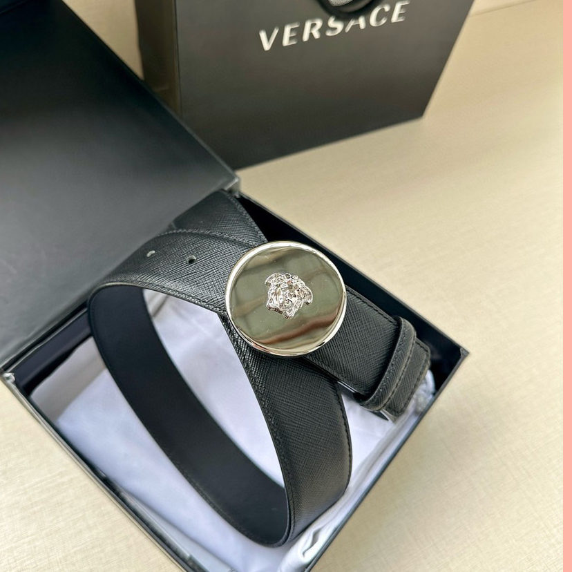 Versace Designer Belt Mens Belts Womens Brand Belt Luxury Belt Length 100-125cm Woman Men Belt Fashion Classics Casual Letter Smooth Buckle Designer High Quality Belt