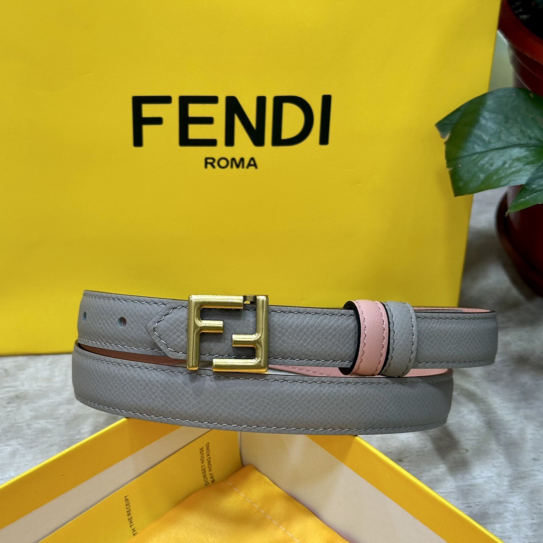 FENDI Belts For Women Designer Belt Womens Formal Smooth Buckle Woman Narrow Genuine Leather Golden Bronze Cowhide Design Thin Optional High Quality
