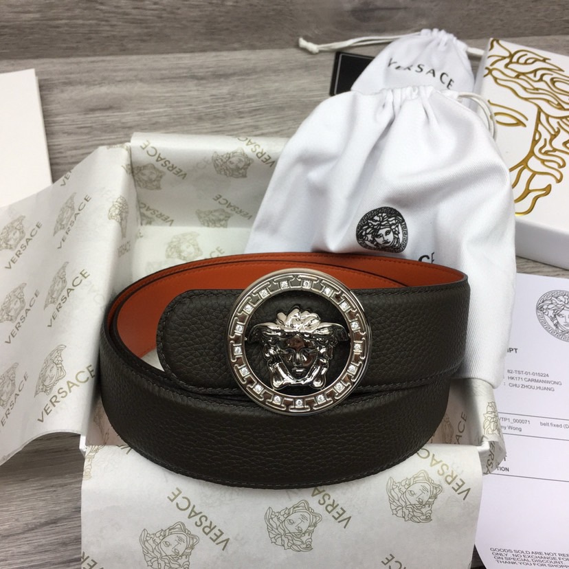 Versace Designer Belt Mens Belts Womens Brand Belt Luxury Belt Length 100-125cm Woman Men Belt Fashion Classics Casual Letter Smooth Buckle Designer High Quality Belt