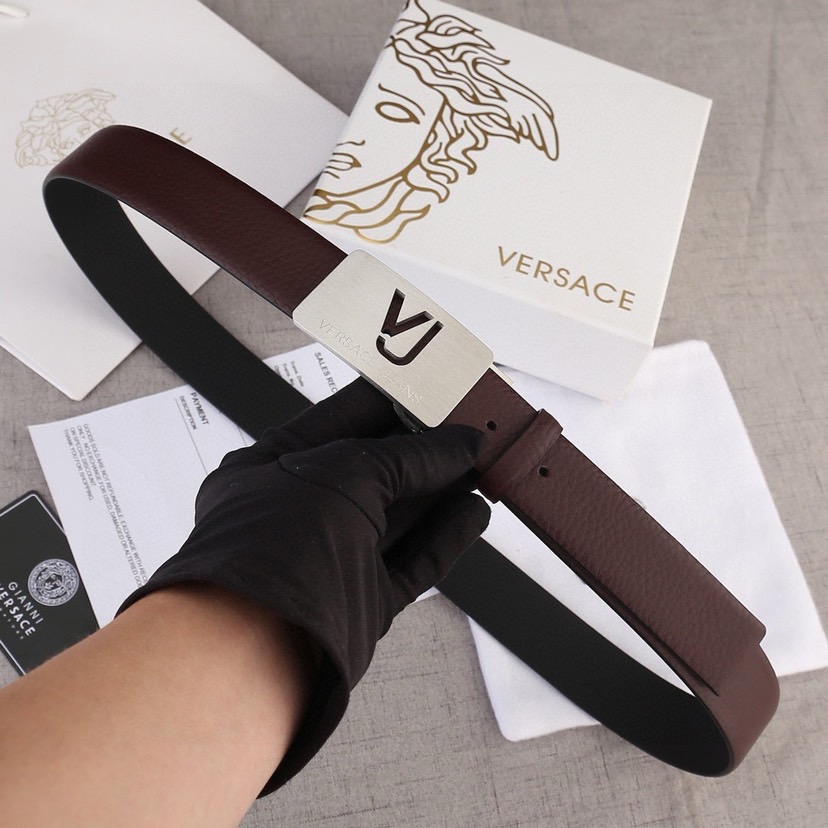 Versace Designer Belt Mens Belts Womens Brand Belt Luxury Belt Length 100-125cm Woman Men Belt Fashion Classics Casual Letter Smooth Buckle Designer High Quality Belt