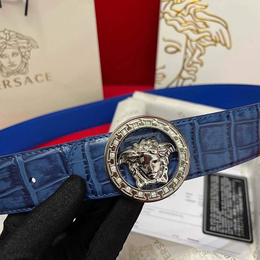Versace Designer Belt Mens Belts Womens Brand Belt Luxury Belt Length 100-125cm Woman Men Belt Fashion Classics Casual Letter Smooth Buckle Designer High Quality Belt