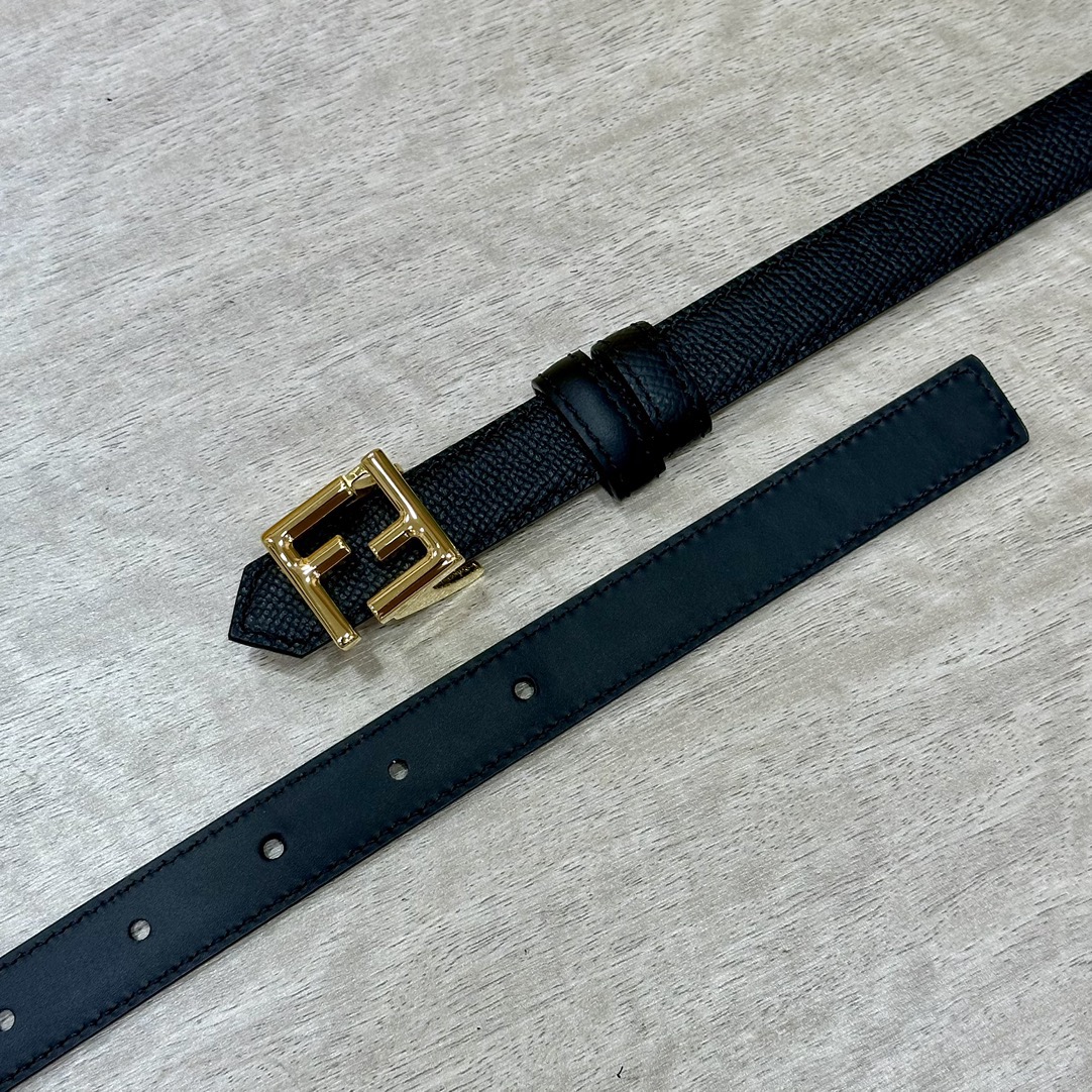 FENDI Belts For Women Designer Belt Womens Formal Smooth Buckle Woman Narrow Genuine Leather Golden Bronze Cowhide Design Thin Optional High Quality