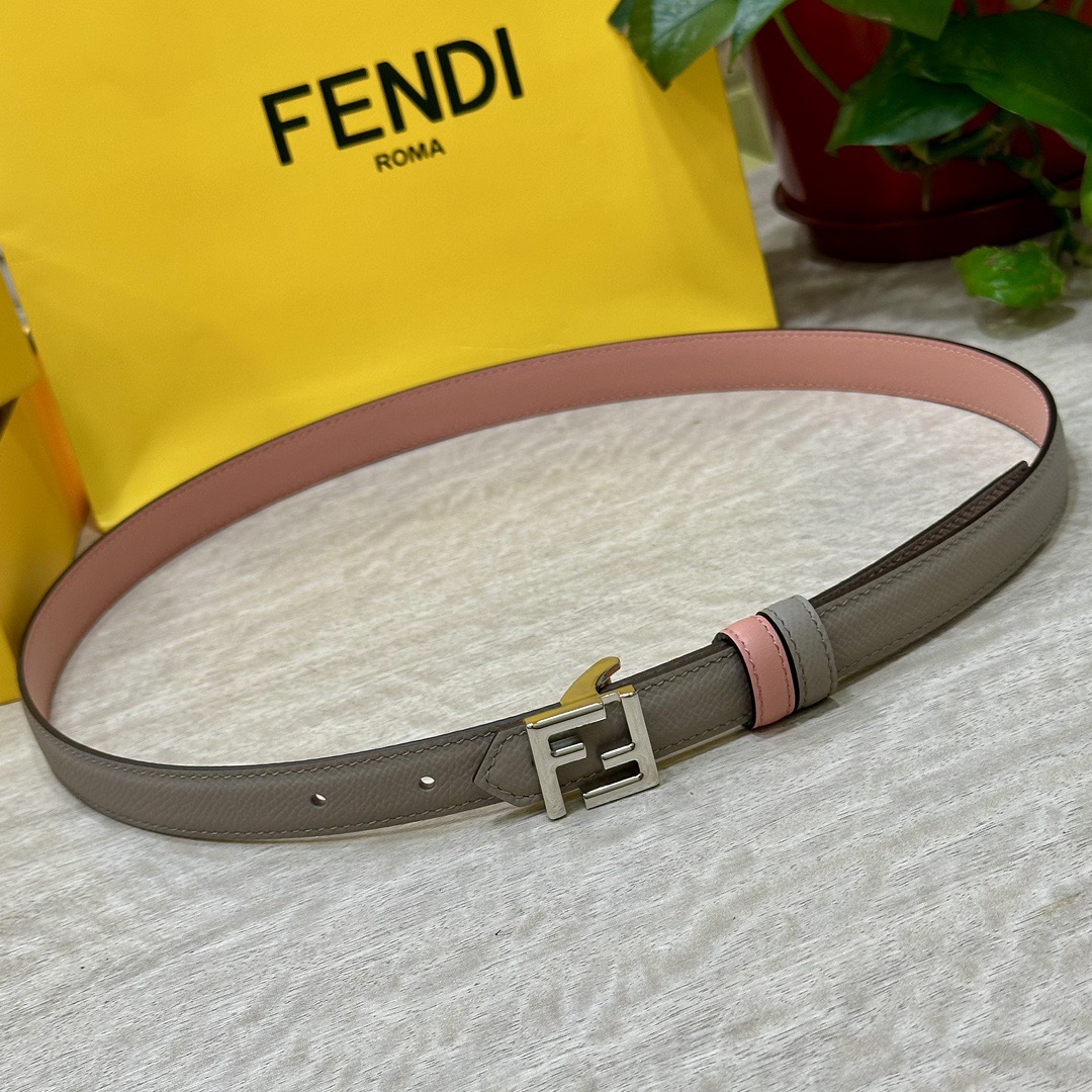 FENDI Belts For Women Designer Belt Womens Formal Smooth Buckle Woman Narrow Genuine Leather Golden Bronze Cowhide Design Thin Optional High Quality