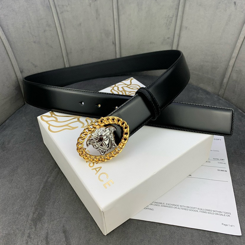 Versace Designer Belt Mens Belts Womens Brand Belt Luxury Belt Length 100-125cm Woman Men Belt Fashion Classics Casual Buckle Designer High Quality Belt