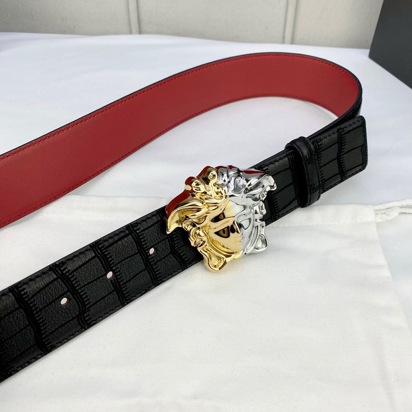 Versace Designer Belt Mens Belts Womens Brand Belt Luxury Belt Length 100-125cm Woman Men Belt Fashion Classics Casual Classic Medusa Avatar Buckle Buckle Designer High Quality Belt