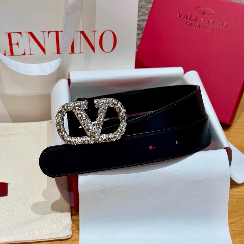Valentino Belts For Women Designer Belt Womens Formal Smooth Buckle Woman Narrow Genuine Leather Golden Bronze Cowhide Design Thin Optional High Quality