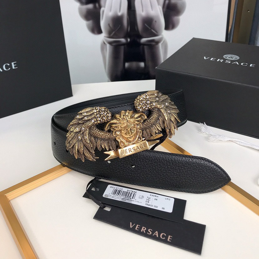 Versace Designer Belt Mens Belts Womens Brand Belt Luxury Belt Length 100-125cm Woman Men Belt Fashion Classics Casual Classic Medusa Avatar Buckle Buckle Designer High Quality Belt