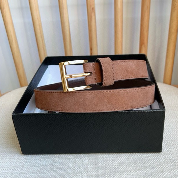 Prada Designer Belt Men Belts Women Brand's Exquisite Waistband Highlights The Elegant Temperament Of Velvet Textured Fabric Adorned With Fashionable Metal Buckles And Iconic Triangular Logos Width 2.5cm