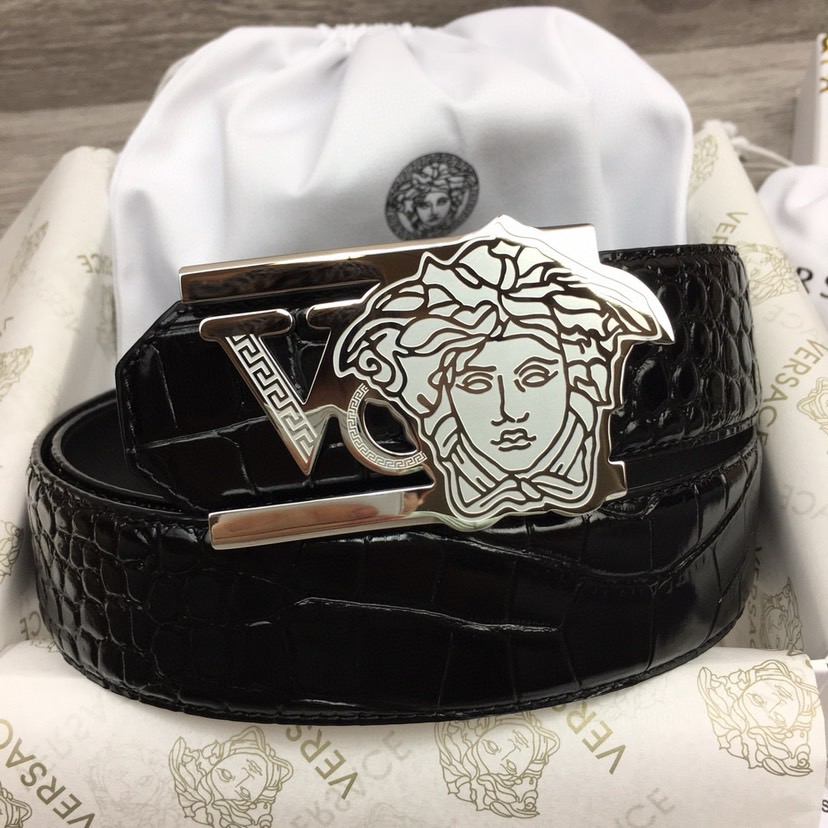 Versace Designer Belt Mens Belts Womens Brand Belt Luxury Belt Length 100-125cm Woman Men Belt Fashion Classics Casual Classic Medusa Avatar Buckle Buckle Designer High Quality Belt