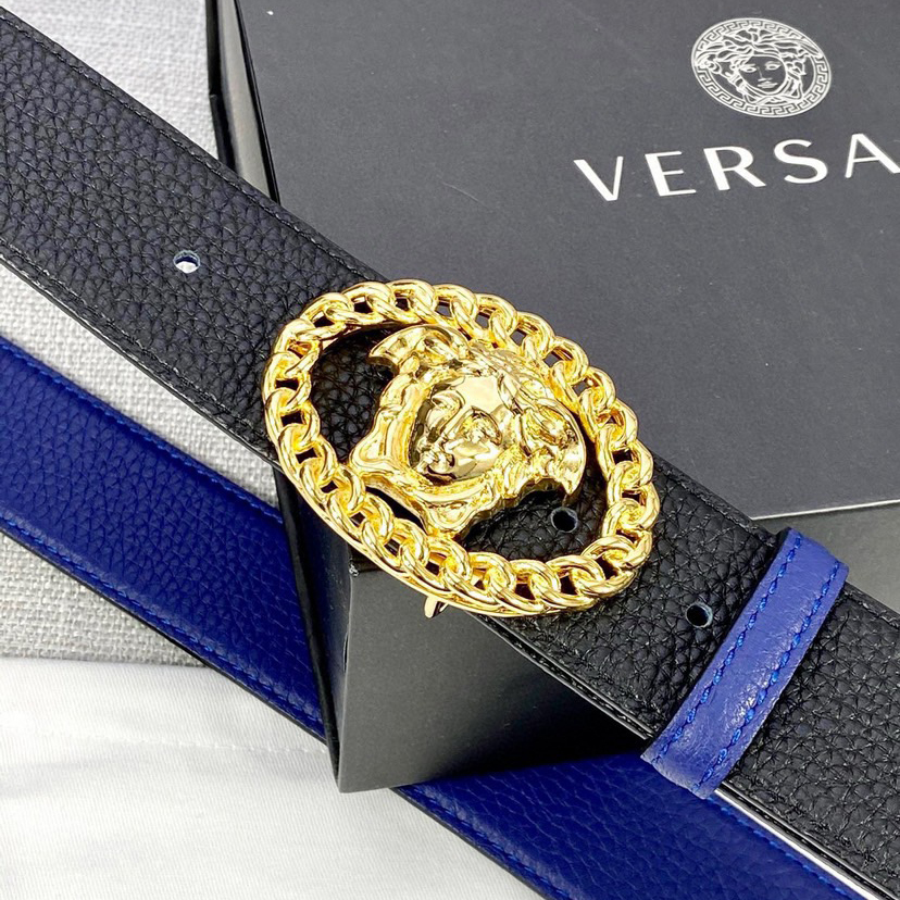 Versace Designer Belt Mens Belts Womens Brand Belt Luxury Belt Length 100-125cm Woman Men Belt Fashion Classics Casual Classic Medusa Avatar Buckle Buckle Designer High Quality Belt