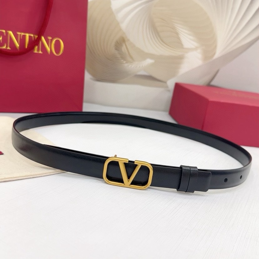 Valentino Belts For Women Designer Belt Womens Formal Smooth Buckle Woman Narrow Genuine Leather Golden Bronze Cowhide Design Thin Optional High Quality