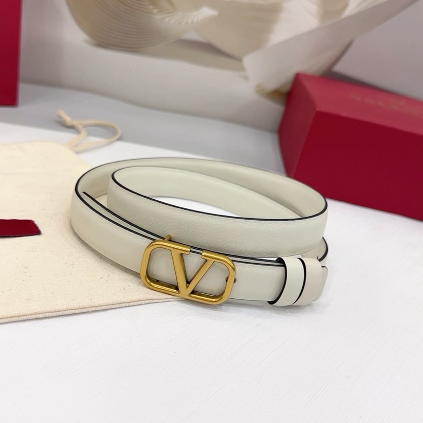 Valentino Belts For Women Designer Belt Womens Formal Smooth Buckle Woman Narrow Genuine Leather Golden Bronze Cowhide Design Thin Optional High Quality