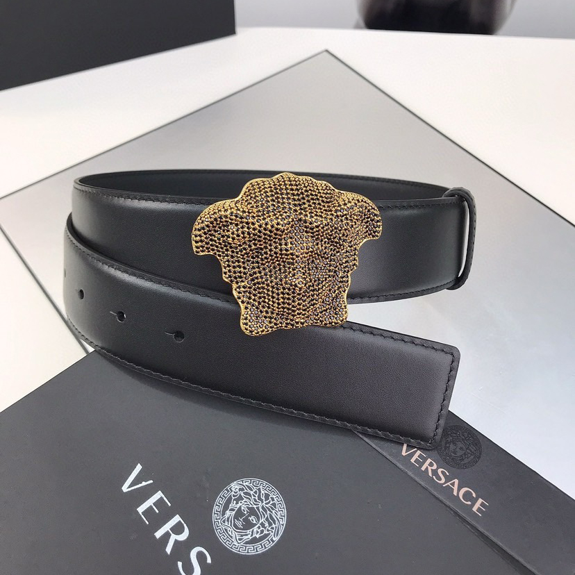 Versace Designer Belt Mens Belts Womens Brand Belt Luxury Belt Length 100-125cm Woman Men Belt Fashion Classics Casual Classic Medusa Avatar Buckle Buckle Designer High Quality Belt