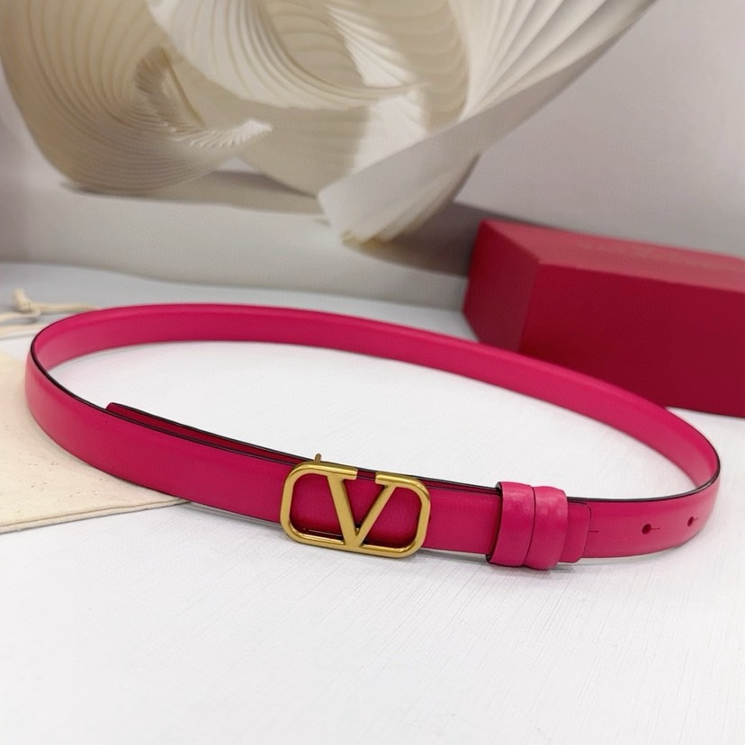 Valentino Belts For Women Designer Belt Womens Formal Smooth Buckle Woman Narrow Genuine Leather Golden Bronze Cowhide Design Thin Optional High Quality