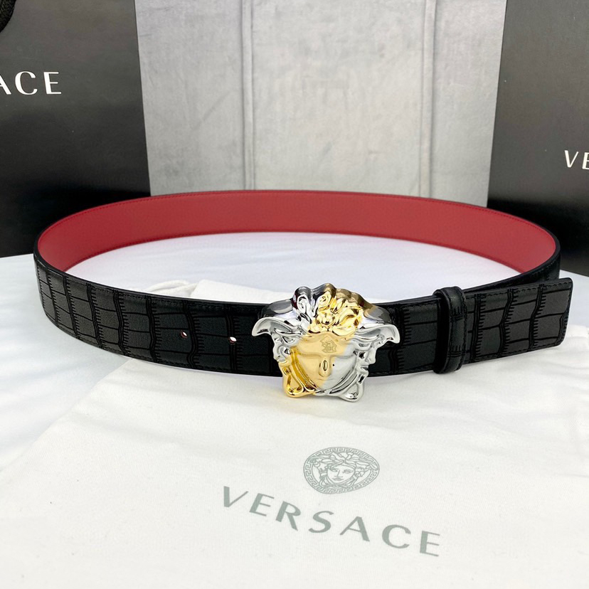 Versace Designer Belt Mens Belts Womens Brand Belt Luxury Belt Length 100-125cm Woman Men Belt Fashion Classics Casual Classic Medusa Avatar Buckle Buckle Designer High Quality Belt