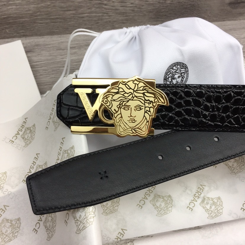 Versace Designer Belt Mens Belts Womens Brand Belt Luxury Belt Length 100-125cm Woman Men Belt Fashion Classics Casual Classic Medusa Avatar Buckle Buckle Designer High Quality Belt
