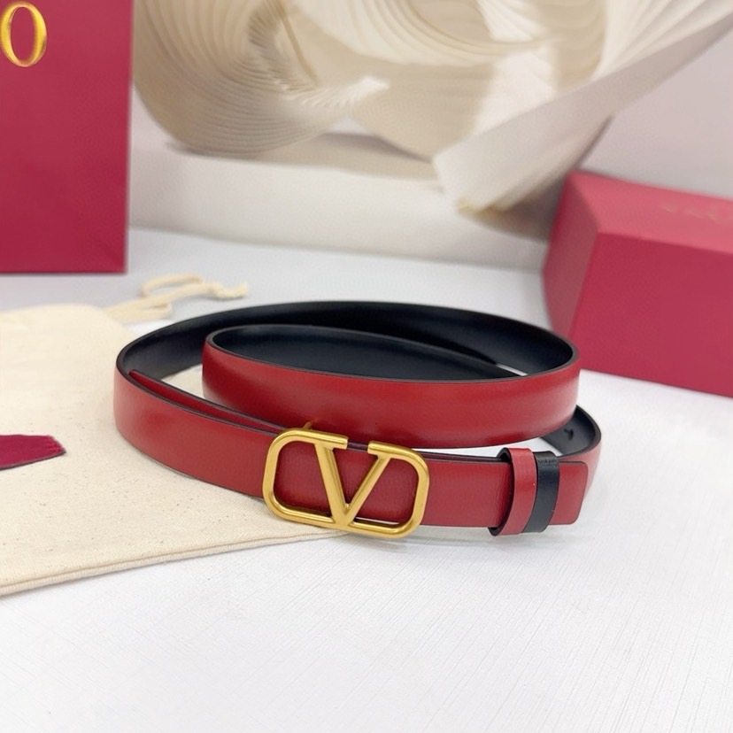 Valentino Belts For Women Designer Belt Womens Formal Smooth Buckle Woman Narrow Genuine Leather Golden Bronze Cowhide Design Thin Optional High Quality