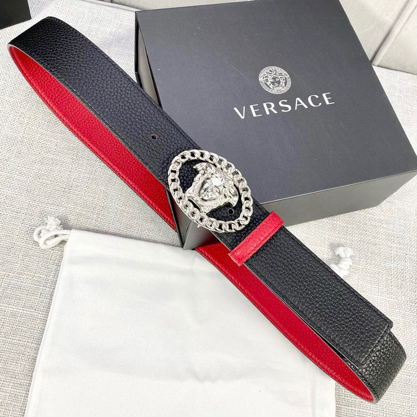 Versace Designer Belt Mens Belts Womens Brand Belt Luxury Belt Length 100-125cm Woman Men Belt Fashion Classics Casual Classic Medusa Avatar Buckle Buckle Designer High Quality Belt
