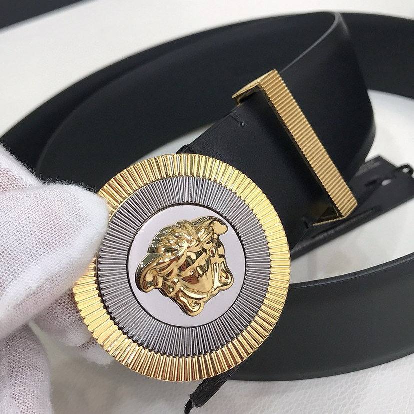 Versace Designer Belt Mens Belts Womens Brand Belt Luxury Belt Length 100-125cm Woman Men Belt Fashion Classics Casual Classic Medusa Avatar Buckle Buckle Designer High Quality Belt