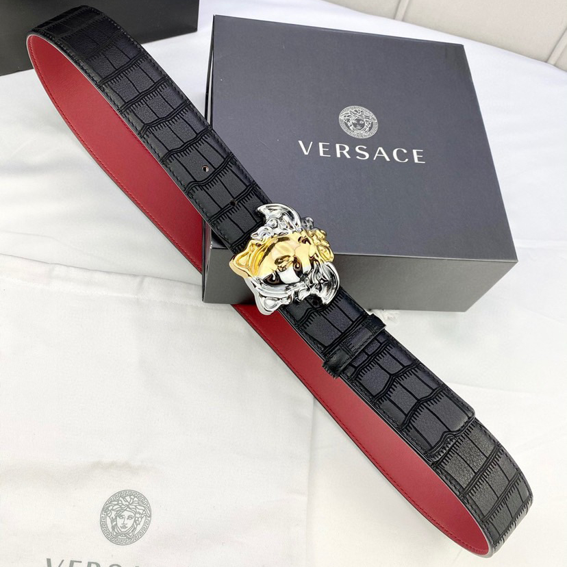 Versace Designer Belt Mens Belts Womens Brand Belt Luxury Belt Length 100-125cm Woman Men Belt Fashion Classics Casual Classic Medusa Avatar Buckle Buckle Designer High Quality Belt
