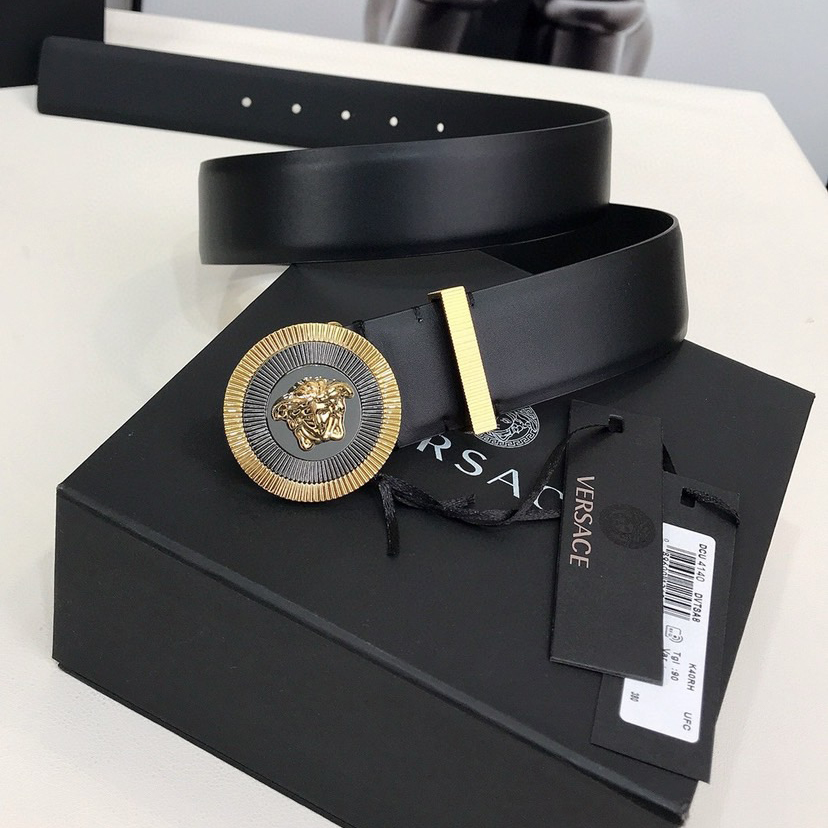 Versace Designer Belt Mens Belts Womens Brand Belt Luxury Belt Length 100-125cm Woman Men Belt Fashion Classics Casual Classic Medusa Avatar Buckle Buckle Designer High Quality Belt