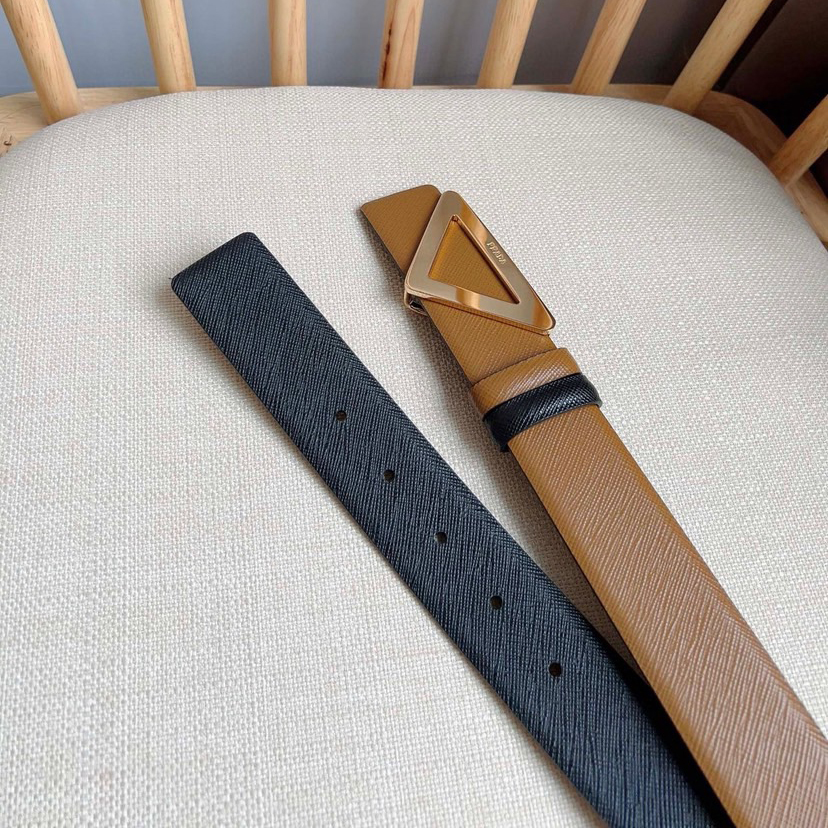 Prada Designer Belt Men Belts Women Brand Belt Buckle Belt Is A Multifunctional Combination Accessory That Can Be Easily Paired With A Triangular Hollow Logo With A Universal Minimalist Silhouette Women And Men With A Width Of 3.5cm And With Box