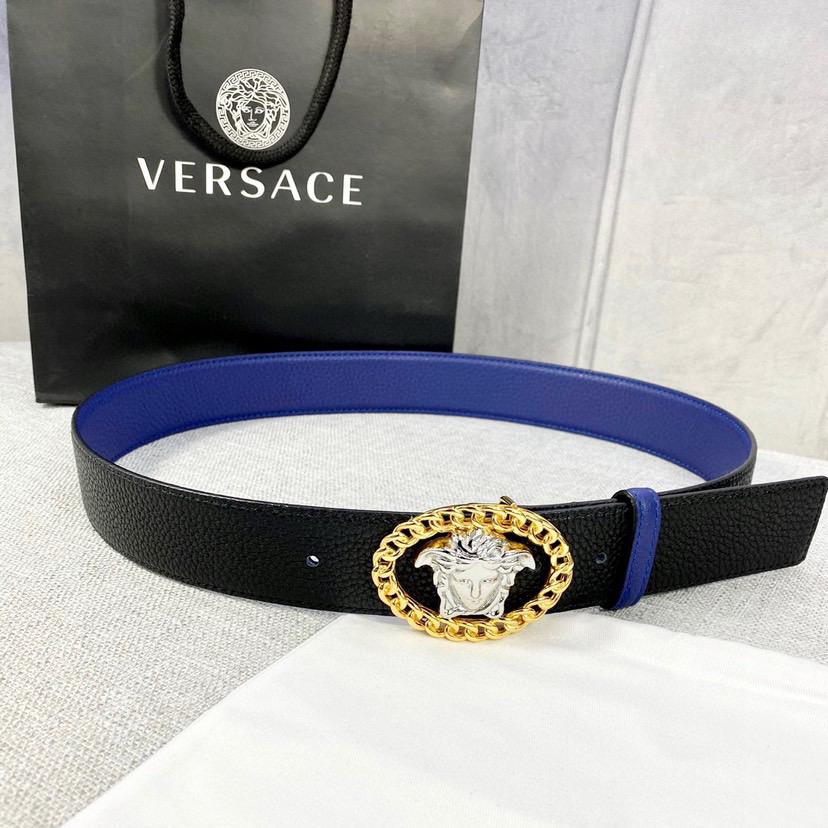 Versace Designer Belt Mens Belts Womens Brand Belt Luxury Belt Length 100-125cm Woman Men Belt Fashion Classics Casual Classic Medusa Avatar Buckle Buckle Designer High Quality Belt
