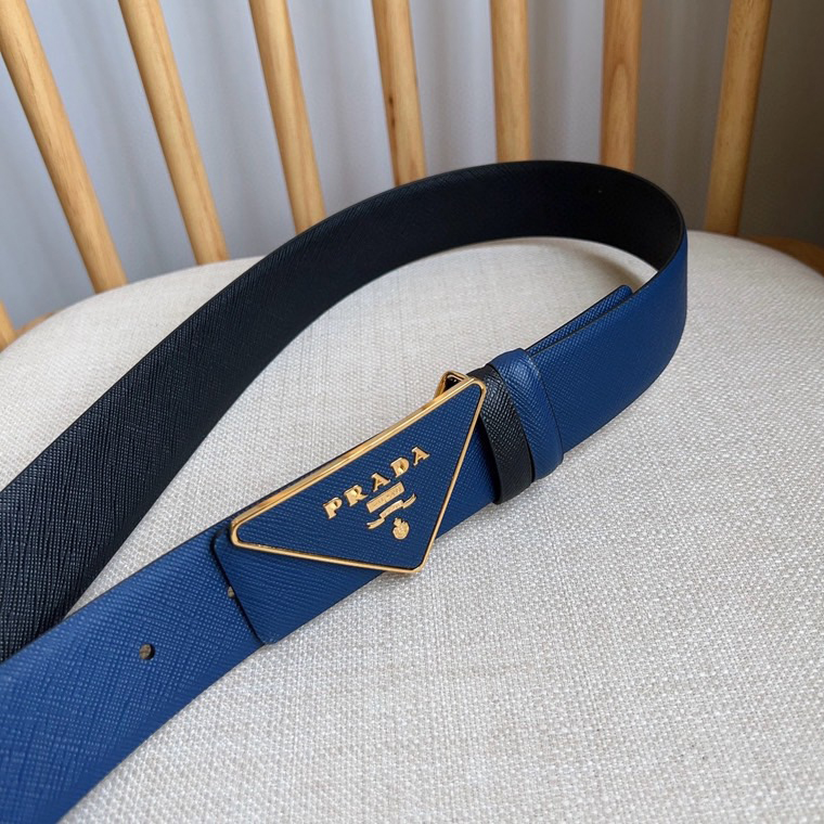 Prada Designer Belt Men Belts Women's Brand Belt Buckle Belt Is A Multifunctional Combination Accessory Series That Can Be Easily Paired With A Triangular Logo Through The Universal Simplicity Of Women And Men With A Width Of 3.5cm And With Box