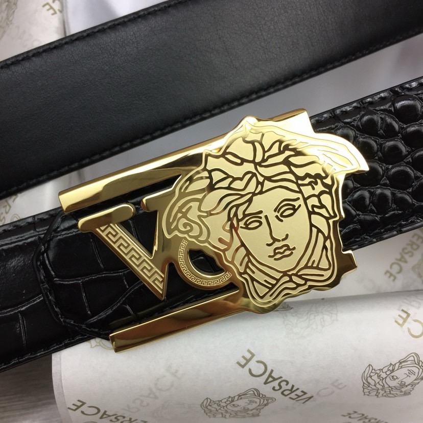 Versace Designer Belt Mens Belts Womens Brand Belt Luxury Belt Length 100-125cm Woman Men Belt Fashion Classics Casual Classic Medusa Avatar Buckle Buckle Designer High Quality Belt