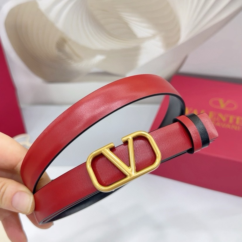 Valentino Belts For Women Designer Belt Womens Formal Smooth Buckle Woman Narrow Genuine Leather Golden Bronze Cowhide Design Thin Optional High Quality