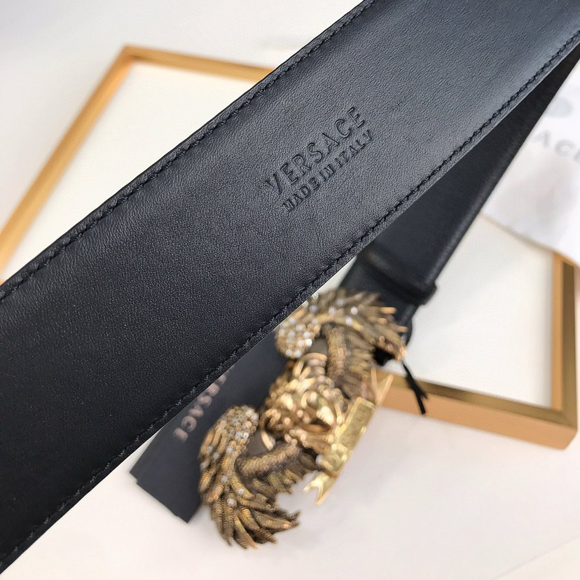 Versace Designer Belt Mens Belts Womens Brand Belt Luxury Belt Length 100-125cm Woman Men Belt Fashion Classics Casual Classic Medusa Avatar Buckle Buckle Designer High Quality Belt