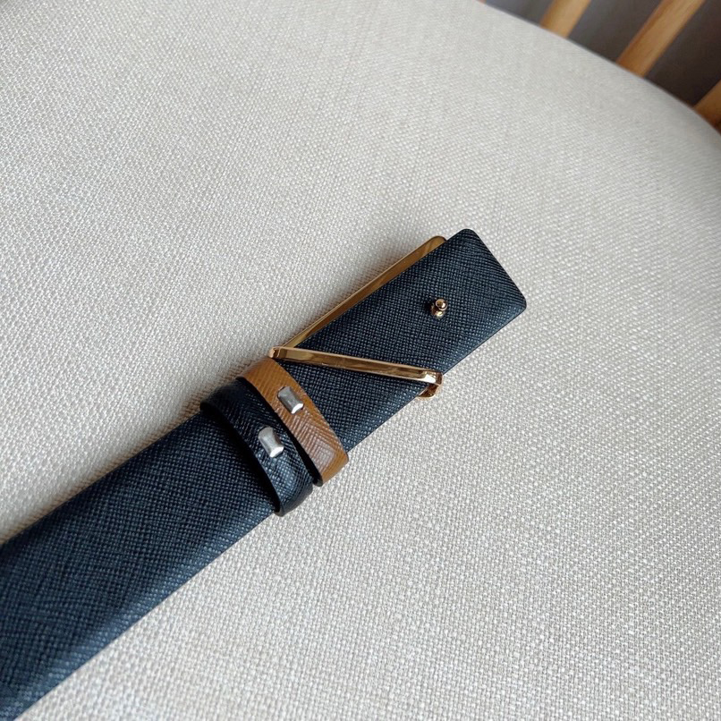 Prada Designer Belt Men Belts Women Brand Belt Buckle Belt Is A Multifunctional Combination Accessory That Can Be Easily Paired With A Triangular Hollow Logo With A Universal Minimalist Silhouette Women And Men With A Width Of 3.5cm And With Box
