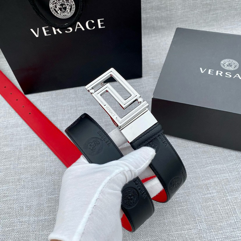 Versace Classic Designer Belt Belts For Women Man Designer Casual Letter Smooth Buckle Belt Couple Lovers Style