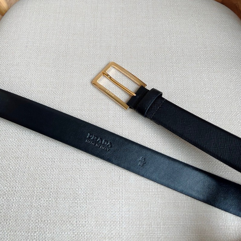 Prada Designer Belt Men Belts Women Brand's Simple Yet Exquisite Waistband Is Made Of Iconic Saffiano Leather And Features A Carved Logo Metal Buckle With A Width Of 3.0cm